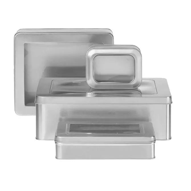 2 Piece Windowed Tins   10/ctn - Mac Paper Supply