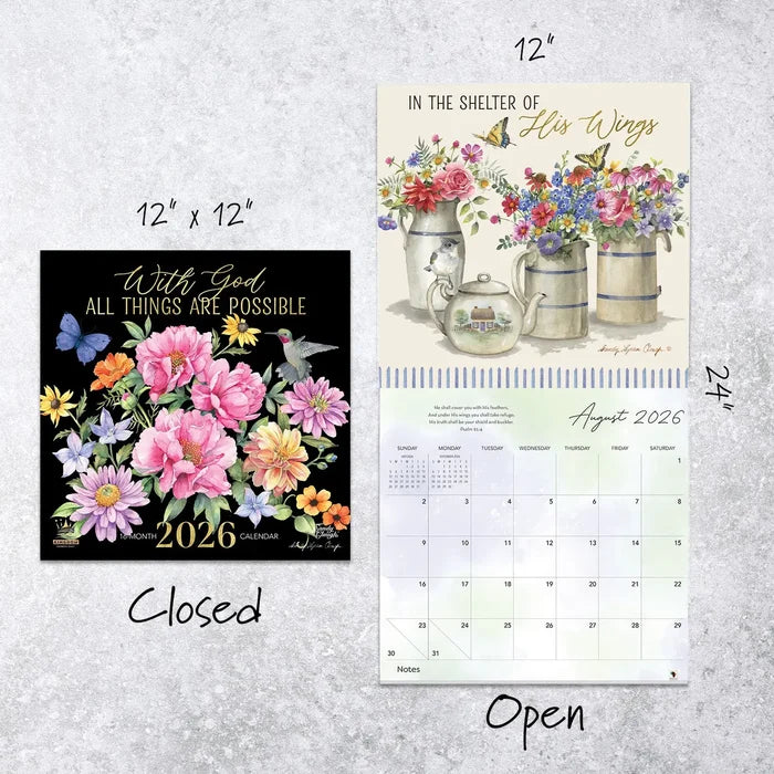2026 With God All Things Calendar