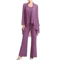 3 Pieces Mother of The Bride Dresses Pant Suits