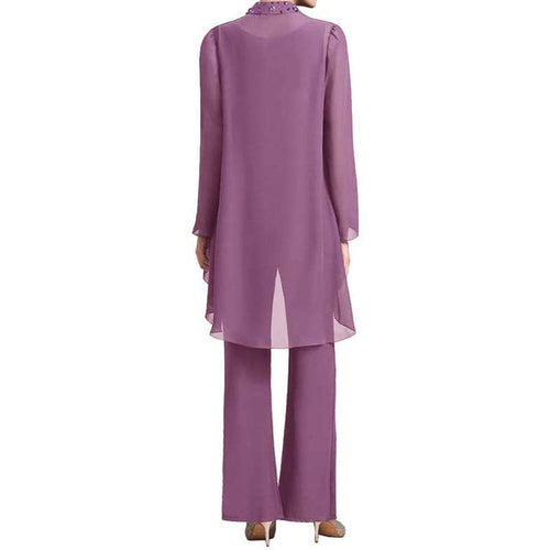 3 Pieces Mother of The Bride Dresses Pant Suits
