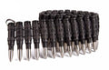 .308 black bullet belt with nickel plated tips and black links