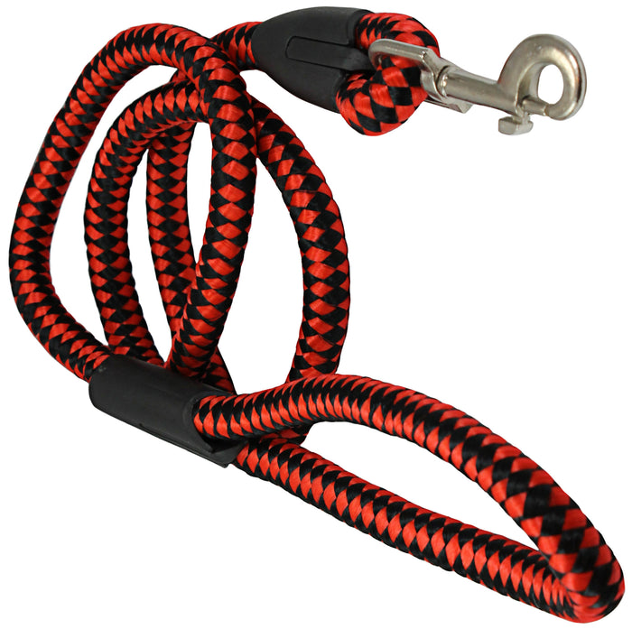 4ft Nylon Rope Leash 1/2" Diameter for Medium to Large Dogs