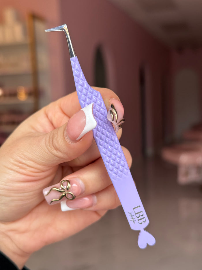 L shaped skinny 90 degree tweezer