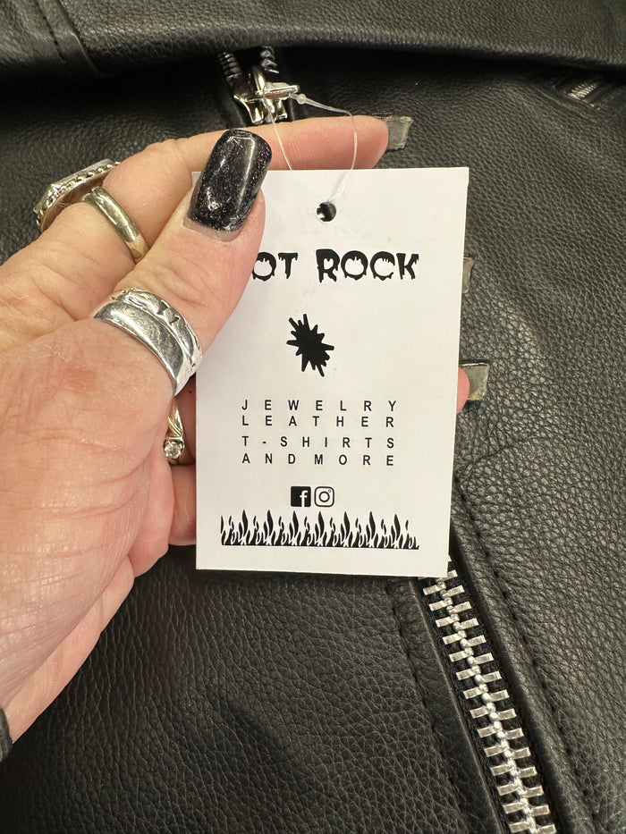 tag on jacket on display