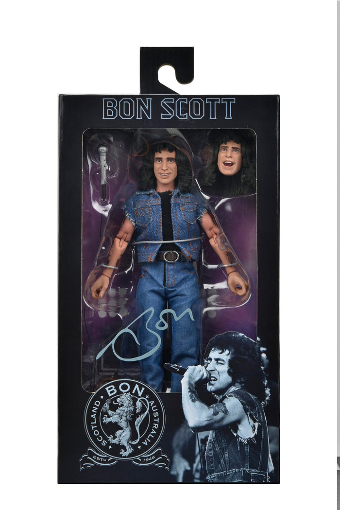 front of box on display