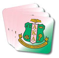 Alpha Kappa Alpha Beverage Coaster