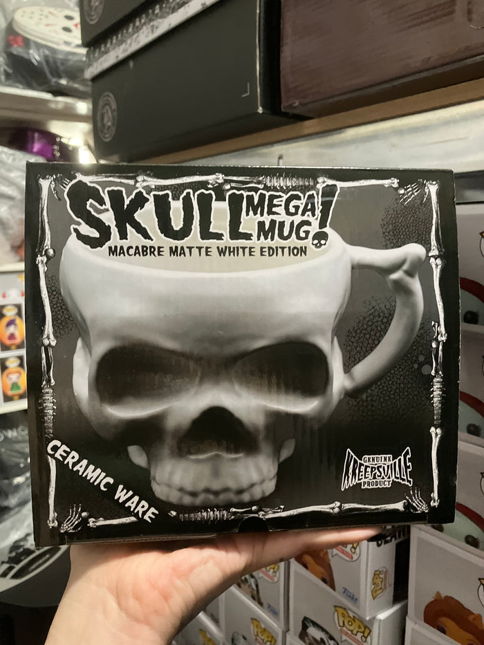 front of box on display