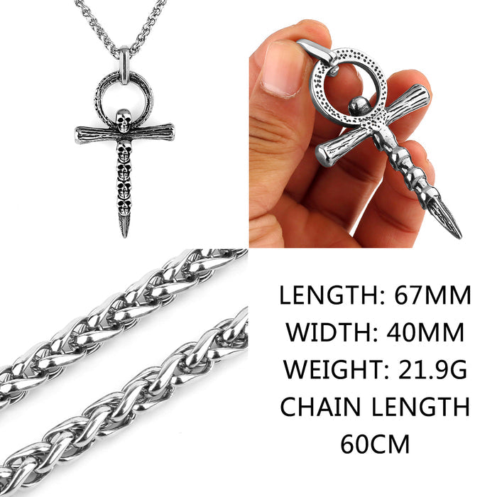 model holding necklace
