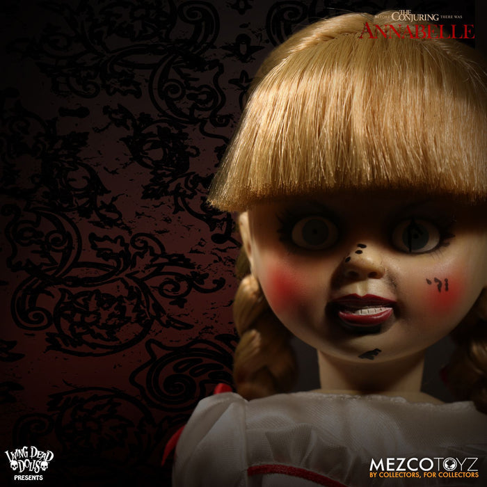 front of doll