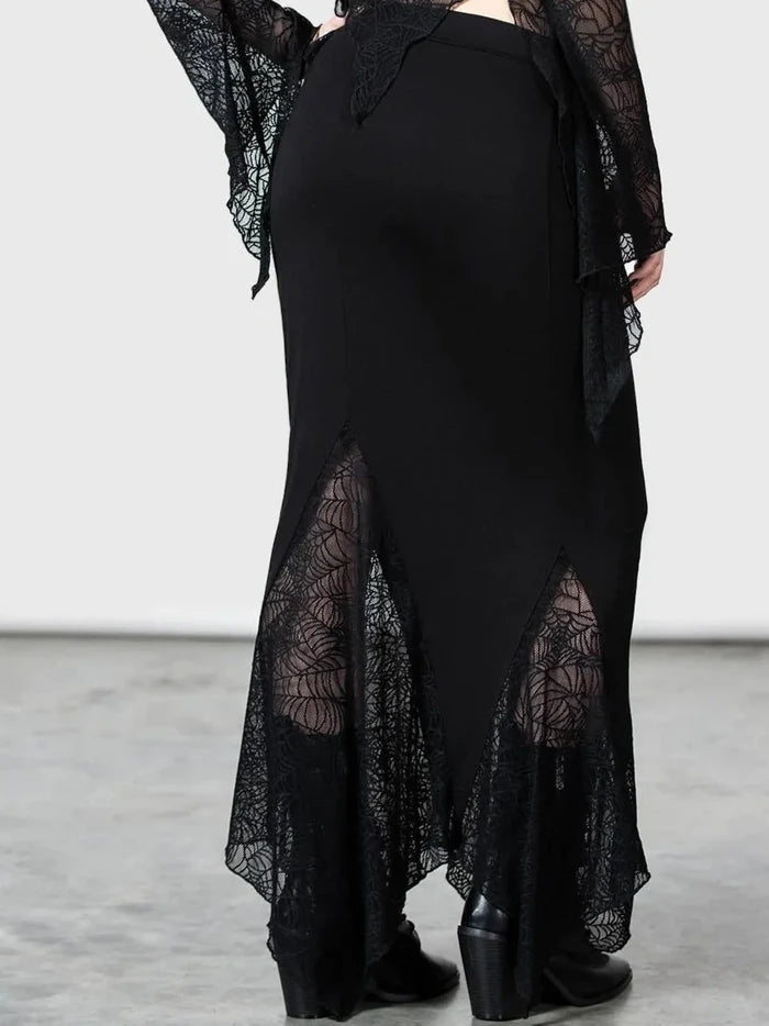 model showing back of skirt