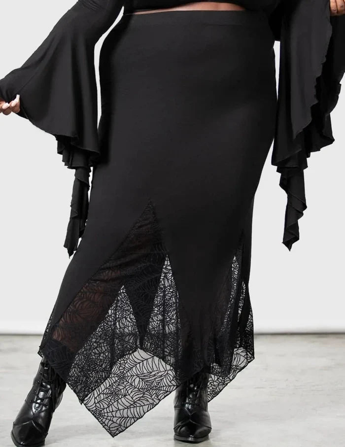 model showing front of skirt