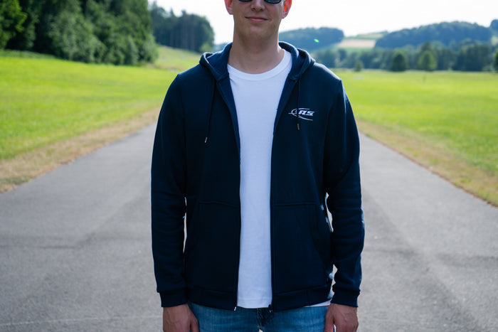 AS Logo - Sweat Kapuzen Jacke - Marine - Herren