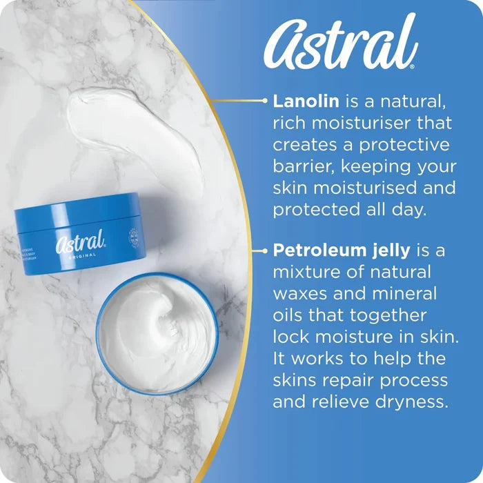 Astral Original Face & Body Moisturiser key ingredients explained