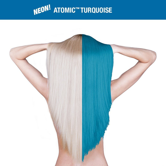 hair after being dyed with dye