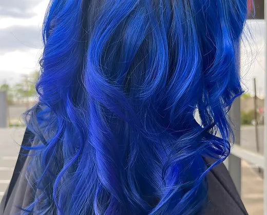 model showing dye in hair