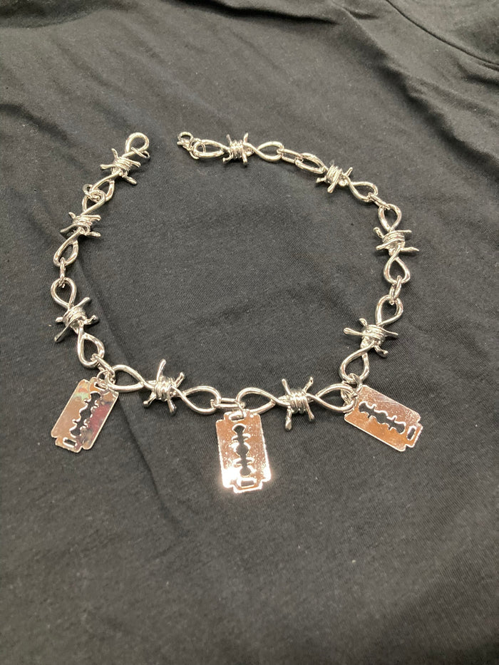 necklace on display