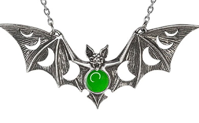 necklace on display