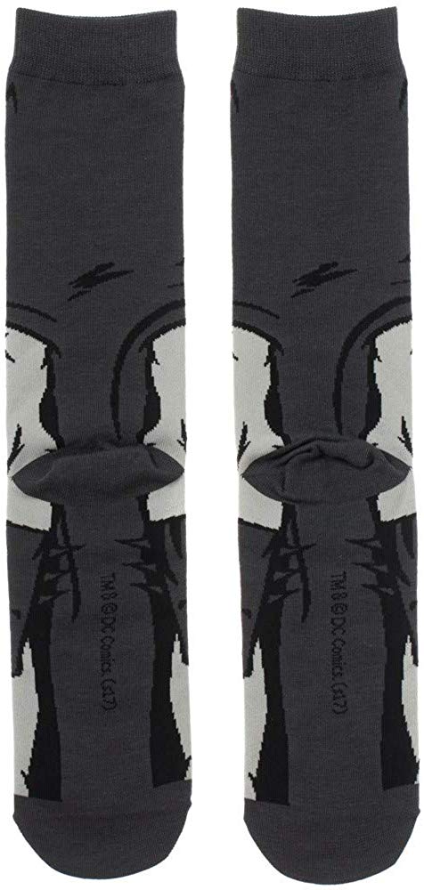 backside of batman full body mid calf crew socks