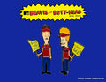 beavis and butt-head burger world pin set