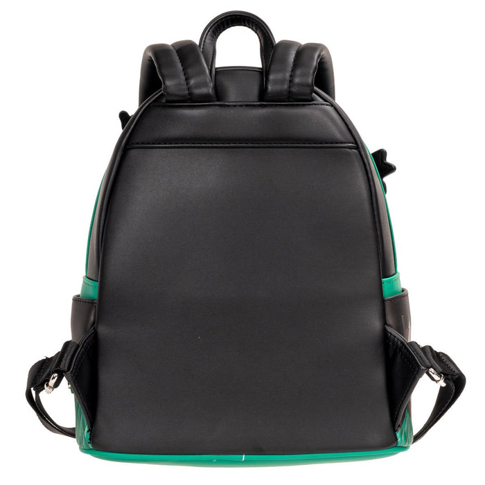 back of backpack on display