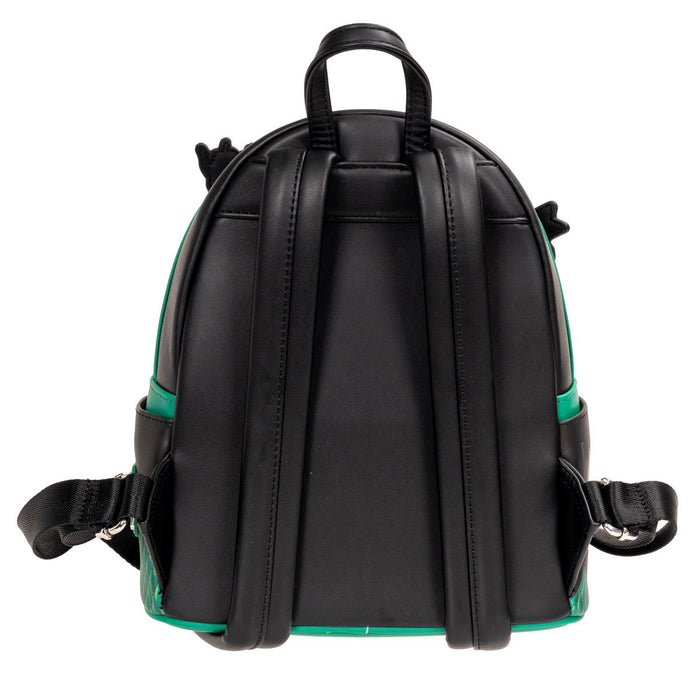 back of backpack on display