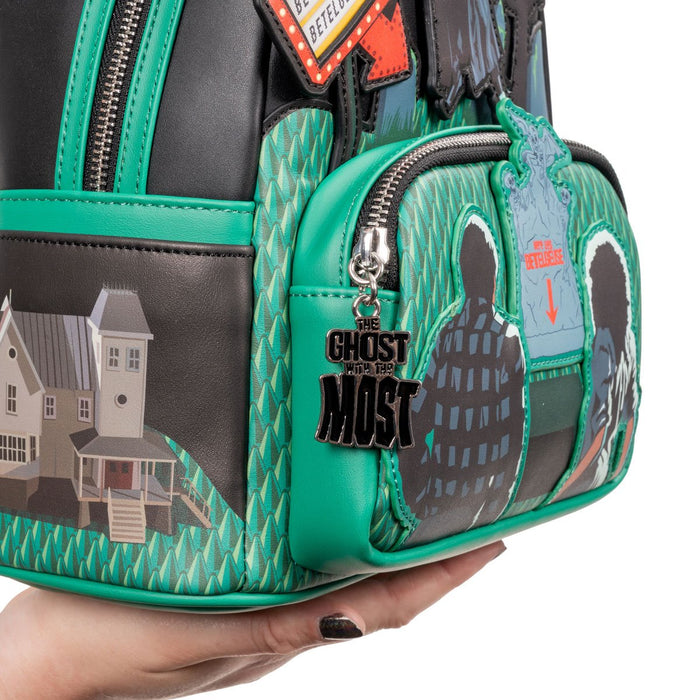 details on backpack on display
