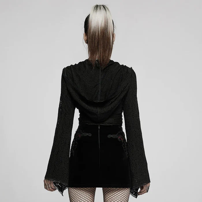 model showing back of top