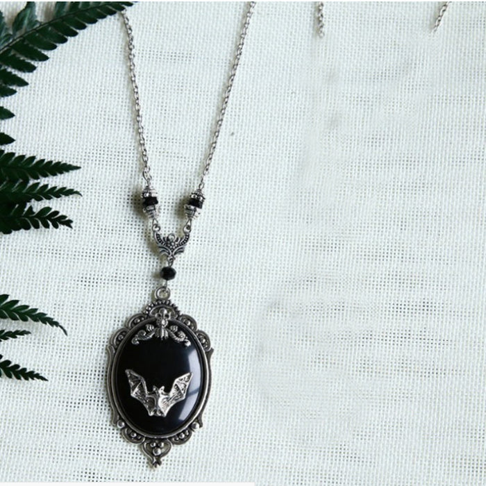 necklace on display