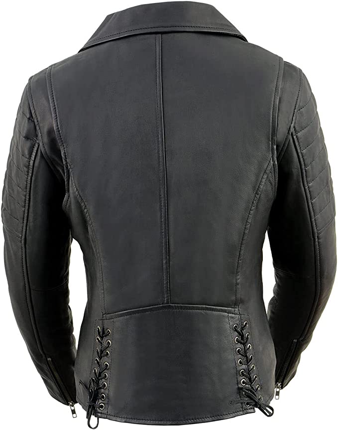 back of jacket on display