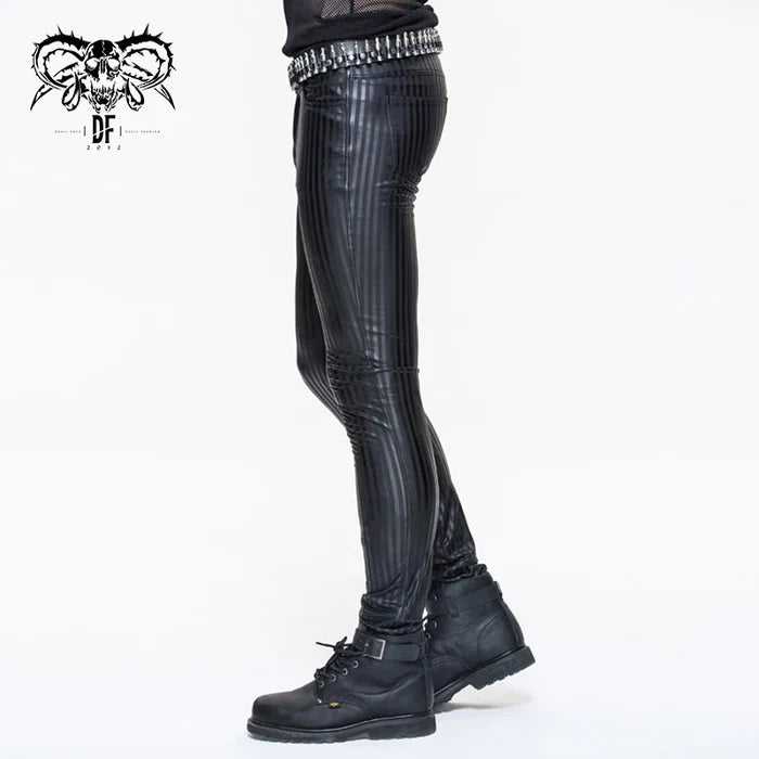 model showing side of pants