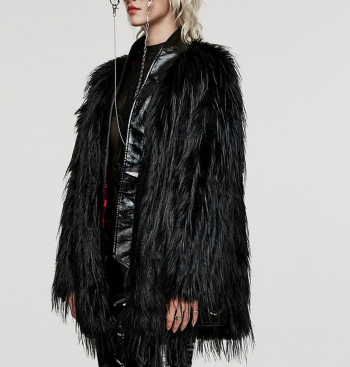 model showing side of jacket