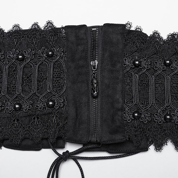front of corset details