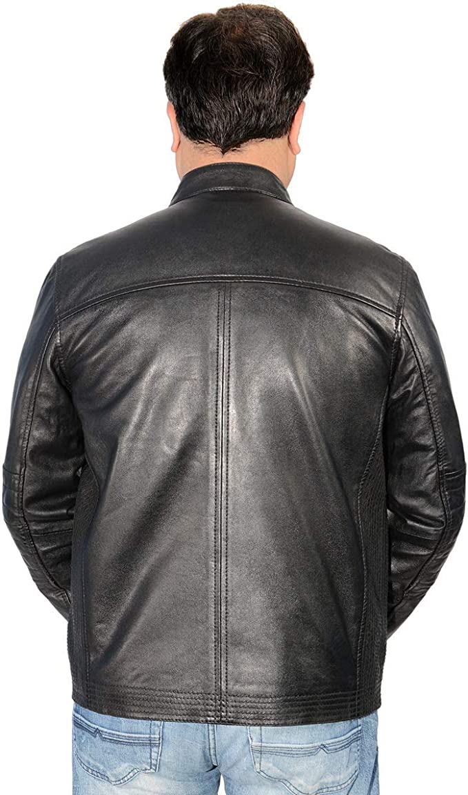 model showing back of jacket