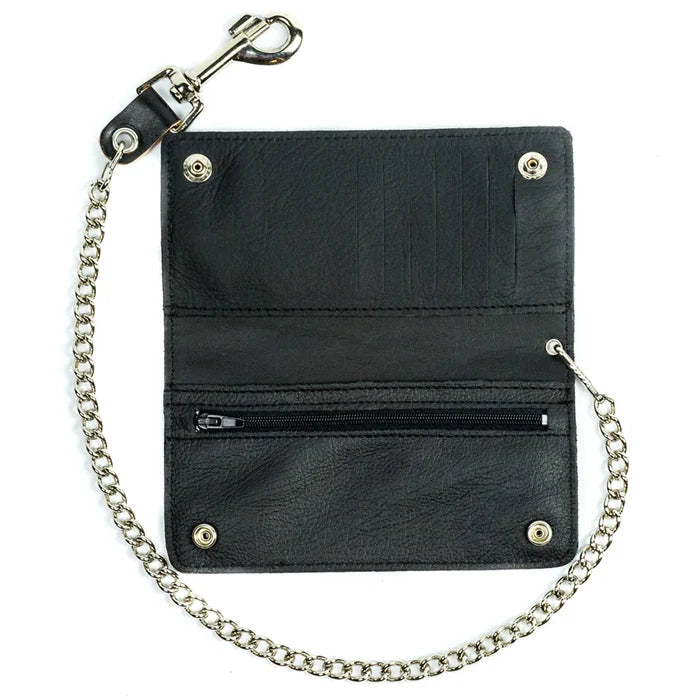 inside of wallet on display