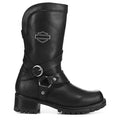 side of boot on white background