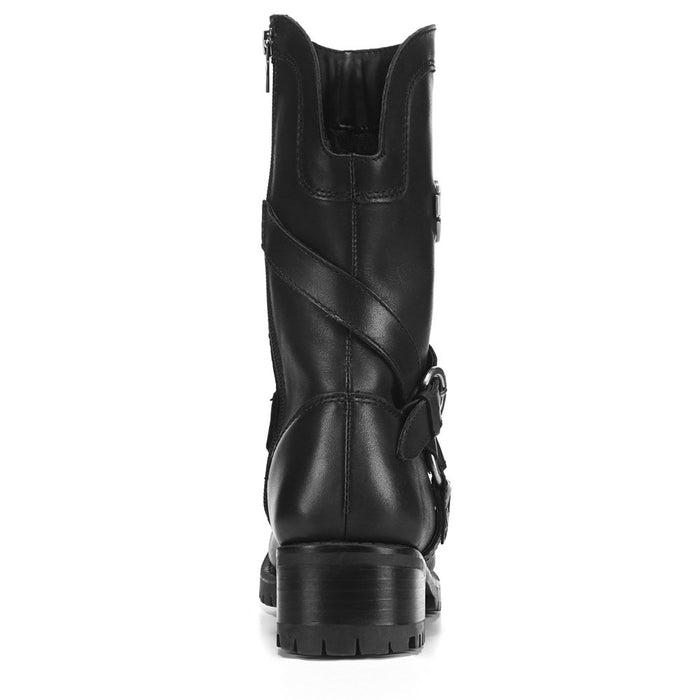 back of boot on white background