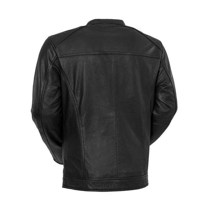 back of jacket on display