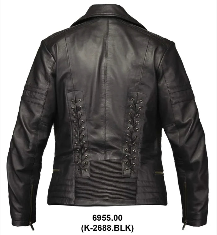 back of jacket on display