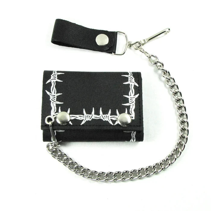 front of wallet on display