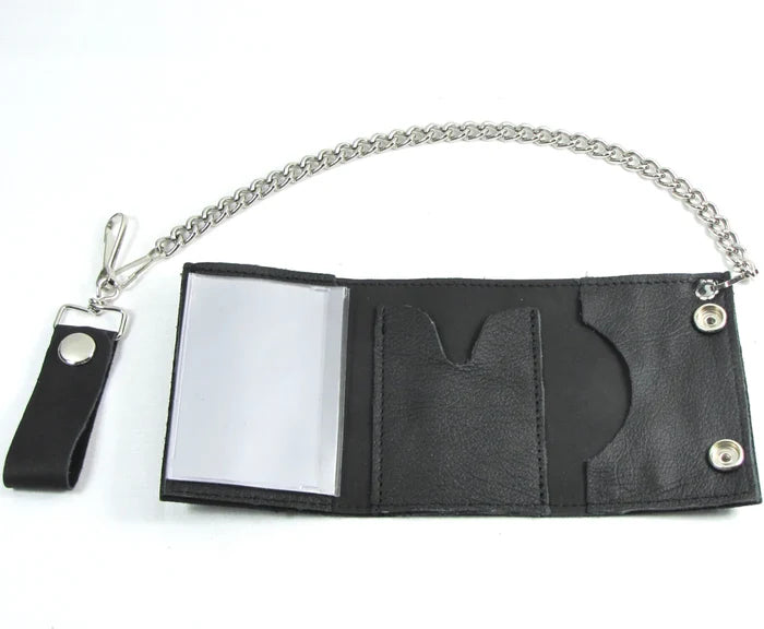 inside of wallet on display
