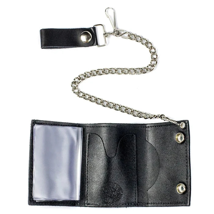 inside of wallet on display