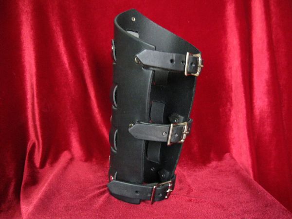 back of gauntlet on display