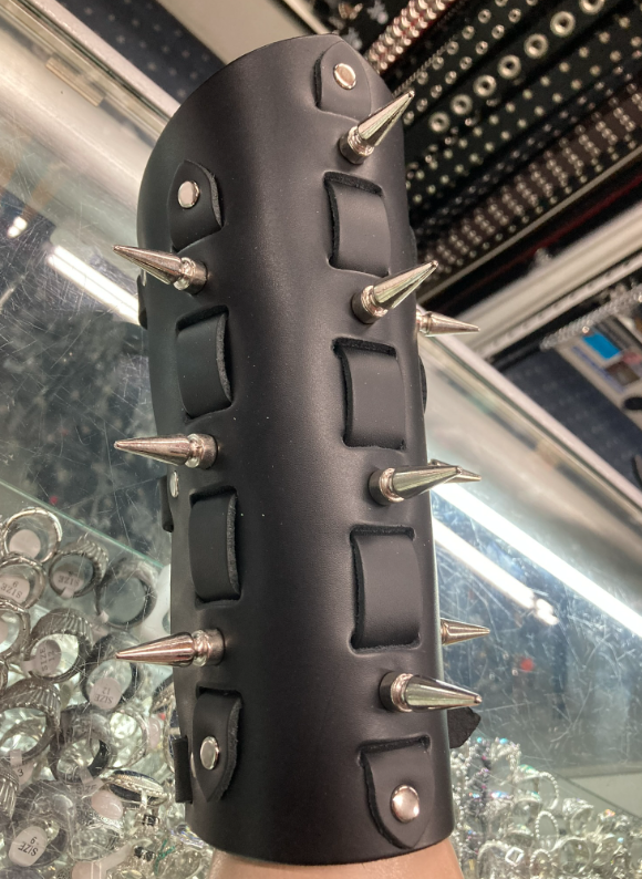 gauntlet on mannequin