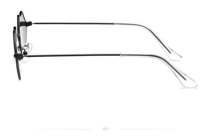 glasses on display