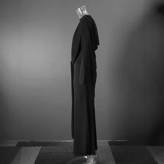 Black Long Sleeve Maxi Dress for Women, Flowy & Elegant Party Look