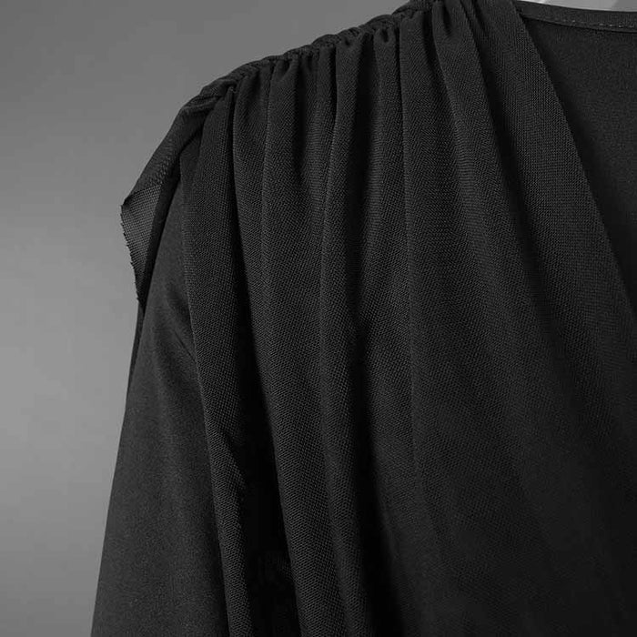 Black Long Sleeve Maxi Dress for Women, Flowy & Elegant Party Look