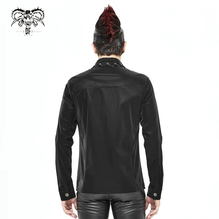 model showing back of shirt