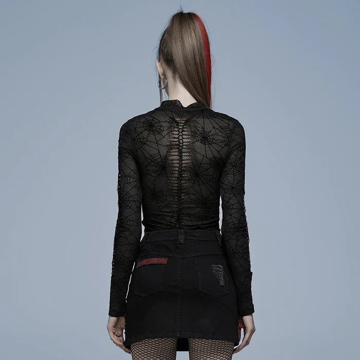 model showing back of top