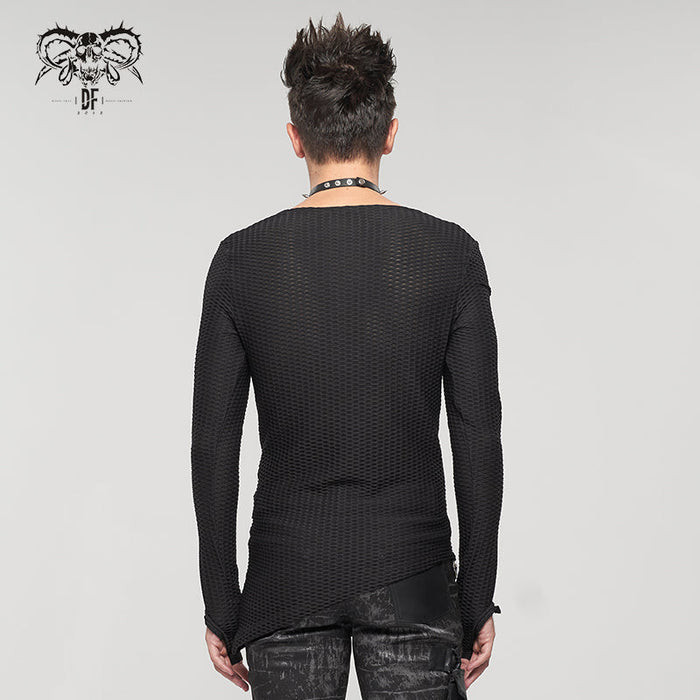 model showing back of shirt
