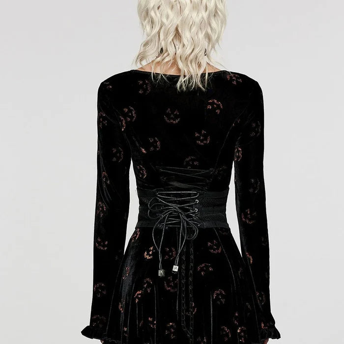 model showing back of corset